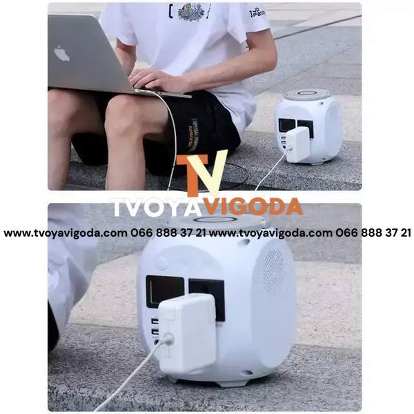 Зарядна станція Konfulon CN01 45000mAh 150W PD QC3.0 &mdash; павербанк із розеткою, швидким заряджанням та ліхтарем KONFULONCN01 фото