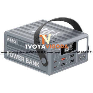 Power Bank Konfulon A45Q 100000mAh 22.5W &mdash; Надпотужний павербанк із мегаємністю для подорожей і роботи KONFULONA45Q фото
