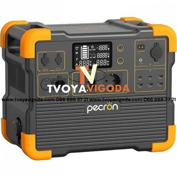 Зарядна станція Pecron E1500LFP &mdash; 1500 Вт / 1536 Вт&middot;год / LiFePO4 / 1400W AC зарядка  E1500LFP фото