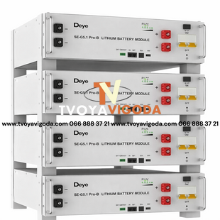 Аккумуляторная батарея Deye SE-G5.1 Pro-B 5.12 кВт&middot;ч / 100 А&middot;ч / LiFePO4 / 51.2 В (Rack-mount) 37400 фото