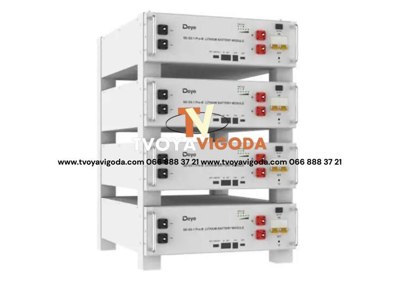 Аккумуляторная батарея Deye SE-G5.1 Pro-B 5.12 кВт&middot;ч / 100 А&middot;ч / LiFePO4 / 51.2 В (Rack-mount) 37400 фото