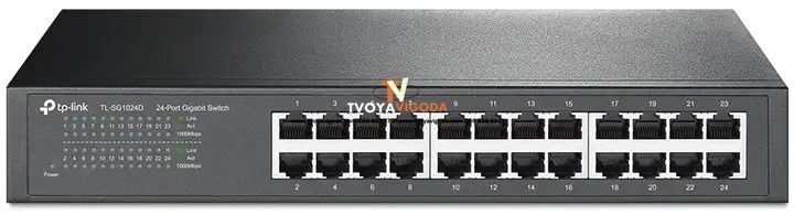 24-портовий гігабітний комутатор TP-Link TL-SG1024D (настільний/монтаж в стійку) 14881494 фото