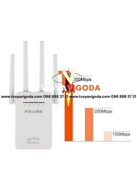 Репитер Pix-Link 09 LV WR Wi-Fi роутер + Repeater/AP 1488448 фото