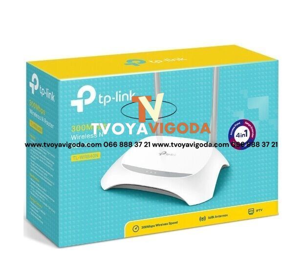 Wi-Fi роутер TP-LINK TL-WR840N 1488614 фото
