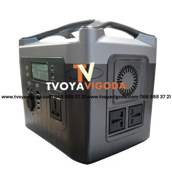 Портативна зарядна станція Salar Power на 800 Вт 12V 50A з чистою синусоїдою PMR800W фото
