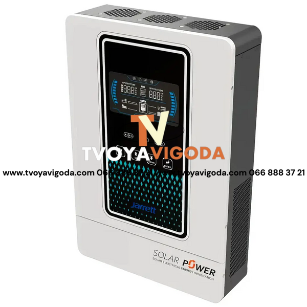 Гибридный инвертор Jarrett SVM 6.2 KVA (48 В, 6500 Вт), MPPT 120 А, защита IP21 JAR651 фото